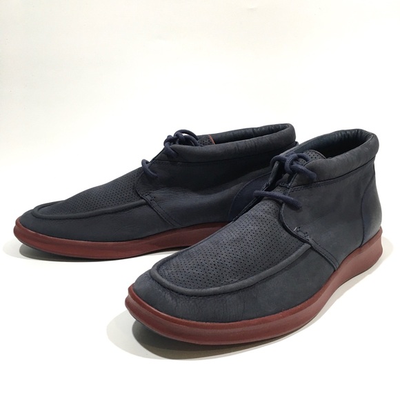 UGG HULMAN PERF CHUKKA SNEAKERS -NAVY LEATHER -MEN’S US 13 -NEW - Picture 6 of 8